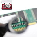 Ver imagem 5 de LUPA DE MAO BOLSO JOALHERIA RELOJOEIRO OURIVES ELETRONICA 30X21MM PORTATIL ARTICULADA ZOOM GEOLOGIA 