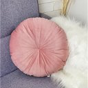 Ver imagem 3 de 2 Almofadas Redondas Rendy em Veludo Várias Cores Cor:rose