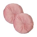 Ver imagem 1 de 2 Almofadas Redondas Rendy em Veludo Várias Cores Cor:rose