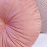 2 Almofadas Redondas Rendy em Veludo Várias Cores Cor:rose - 4