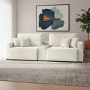 Ver imagem 1 de Sofá 2 Lugares Reclinável 152cm Modulado Console Usb Benedict Boucle K01 - D'rossi