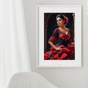 Ver imagem 2 de Quadro Umbanda Cigana Pombagira - 60x48cm:madeira Branca