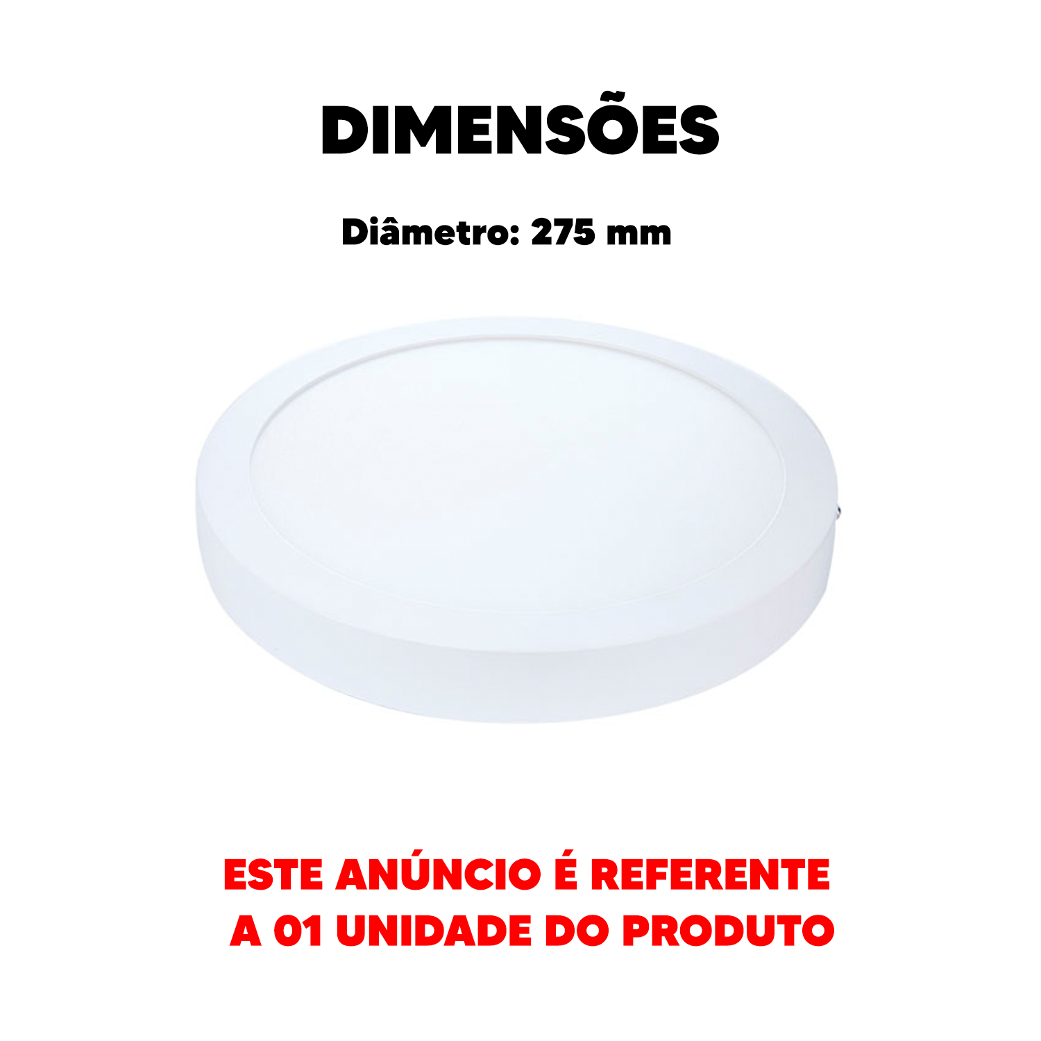 Painel Sobrepor Redondo 24w 2700k-6500k Smart Wifi Neo Dimerizável Bivolt Avant - 2