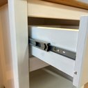 Ver mais imagens de Mesa de Cabeceira 1 Gaveta com Nicho Topázio 100% Madeira Maciça para Quarto Branco