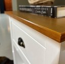 Ver imagem 7 de Mesa de Cabeceira 1 Gaveta com Nicho Topázio 100% Madeira Maciça para Quarto Branco