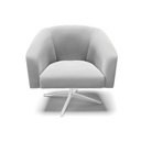 Ver imagem 4 de Cadeira Sala de Jantar Giratória Base Cromada Kit 2 Stella Suede D03 - D'Rossi Cor Cinza