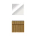 Ver imagem 5 de Conjunto de Banheiro Suspenso 1 Porta com Gabinete Cuba e Espelheira 60cm Patina