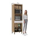 Ver imagem 2 de Torre Quente Modulado 70cm 2 Nichos 1 Gaveta 4 Portas Slim Luciane