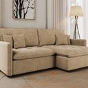 Ver imagem 1 de Sofá Cama para Sala de Estar Luna Estofados Molas