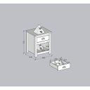 Ver imagem 6 de Mesa de Cabeceira 1 Gaveta com Nicho Topázio 100% Madeira Maciça para Quarto Marrom