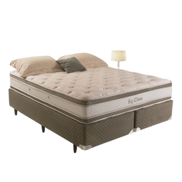 Conjunto Box e Colchão King Big Class Herval Molas ConforClass 193x203x71cm - 1 Conjunto Box e Colchão King Big Class Herval Molas ConforClass 193x203x71cm - 1