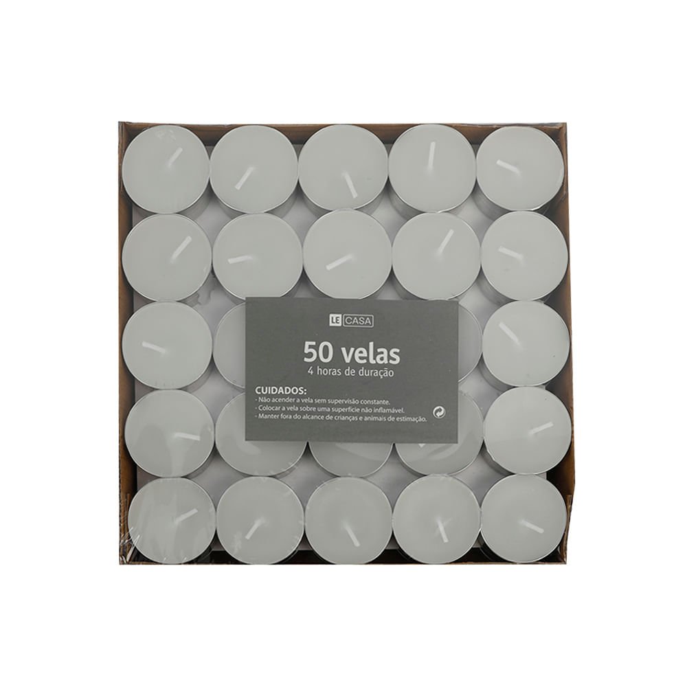 Kit de Velas Le Rechaud com 50 Peças Branco - 3