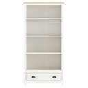 Ver mais imagens de Guarda-Roupa Solteiro 2 Portas 1 Gaveta Topázio 100% Madeira Maciça Branco/Freijó