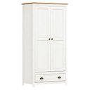 Ver imagem 3 de Guarda-Roupa Solteiro 2 Portas 1 Gaveta Topázio 100% Madeira Maciça