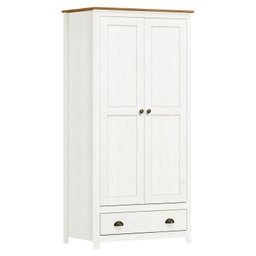 Guarda-Roupa Solteiro 2 Portas 1 Gaveta de Madeira Maciça Topázio  - 3