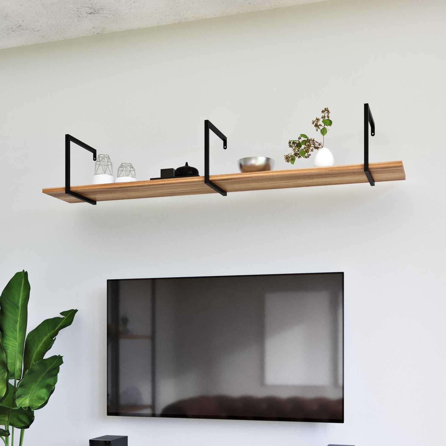Prateleira Loft em Aço e Madeira com 150cm | MadeiraMadeira