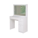 Ver imagem 1 de Penteadeira Ditália com Tampo Ce Vidro + Kit Luz Pe-120 Branca