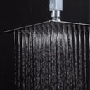 Ver imagem 3 de Ducha Chuveiro 20x20 Inox Prata Slim Suporte Teto Quadrado Luxo Piscina Banheira Area Externa