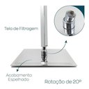 Ver imagem 6 de Ducha Chuveiro 20x20 Inox Prata Slim Suporte Teto Quadrado Luxo Piscina Banheira Area Externa