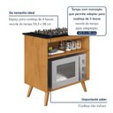 Ver imagem 5 de Balcão para Cooktop 4 e 5 Bocas 2 Nichos com Prateleira Ajustável Parma