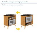 Ver mais imagens de Balcão para Cooktop 4 e 5 Bocas 2 Nichos com Prateleira Ajustável Parma