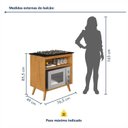 Ver imagem 3 de Balcão para Cooktop 4 e 5 Bocas 2 Nichos com Prateleira Ajustável Parma