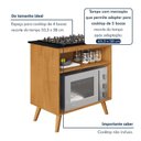Ver imagem 5 de Balcão para Cooktop 4 e 5 Bocas 2 Nichos com Prateleira Ajustável Parma