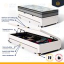 Ver mais imagens de Cama Box Baú com Colchão Espuma D33 Pillow In Anjos Ortosleep + Auxiliar Unique Solteiro 88cm