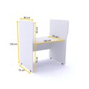 Ver imagem 2 de BAIA P/ ATENDIMENTO SIMPLES INICIAL PANDIN MAXXI - BRANCO EASI07