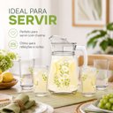 Ver mais imagens de Jarra de Vidro 4 Copos Longos Margaridas