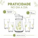 Ver imagem 3 de Jarra de Vidro 4 Copos Longos Margaridas