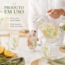 Ver imagem 7 de Jarra de Vidro 4 Copos Longos Margaridas