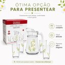 Ver imagem 5 de Jarra de Vidro 4 Copos Longos Margaridas