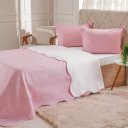 Ver imagem 1 de Kit Cobre Leito Casal Ultra Lisse Lisa New 210x230cm Silver Pink