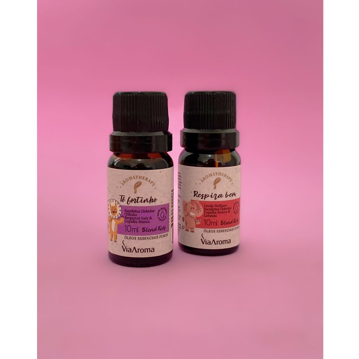 Blend de Óleos Essenciais Puro Respira Bem Aromatizador 10ml Via Aroma Kids - 6
