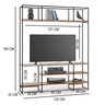 Estante Industrial Lisse Tv em Aço e Madeira com 130cm - 4