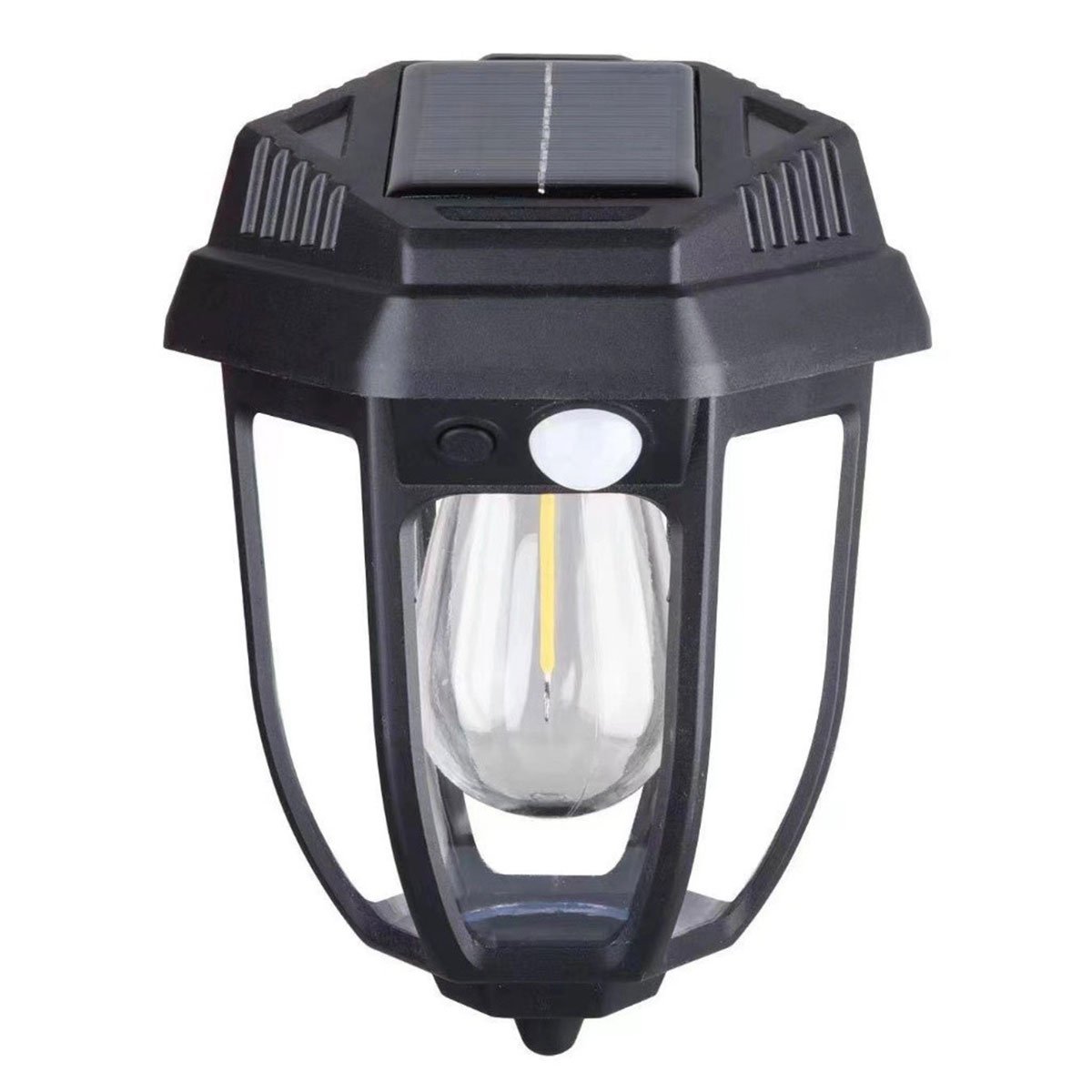 Luminaria Solar Arandela Vintage Retro Colonial Led Filamento Sensor de Presença Movimento 3 Modos C - 9