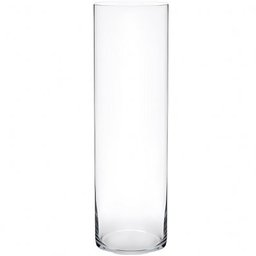Vaso Cilíndrico de Vidro 14x60cm para Arranjos Florais em Eventos e Decoração - 1