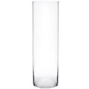 Ver imagem 1 de Vaso Cilíndrico de Vidro 14x60cm para Arranjos Florais em Eventos e Decoração