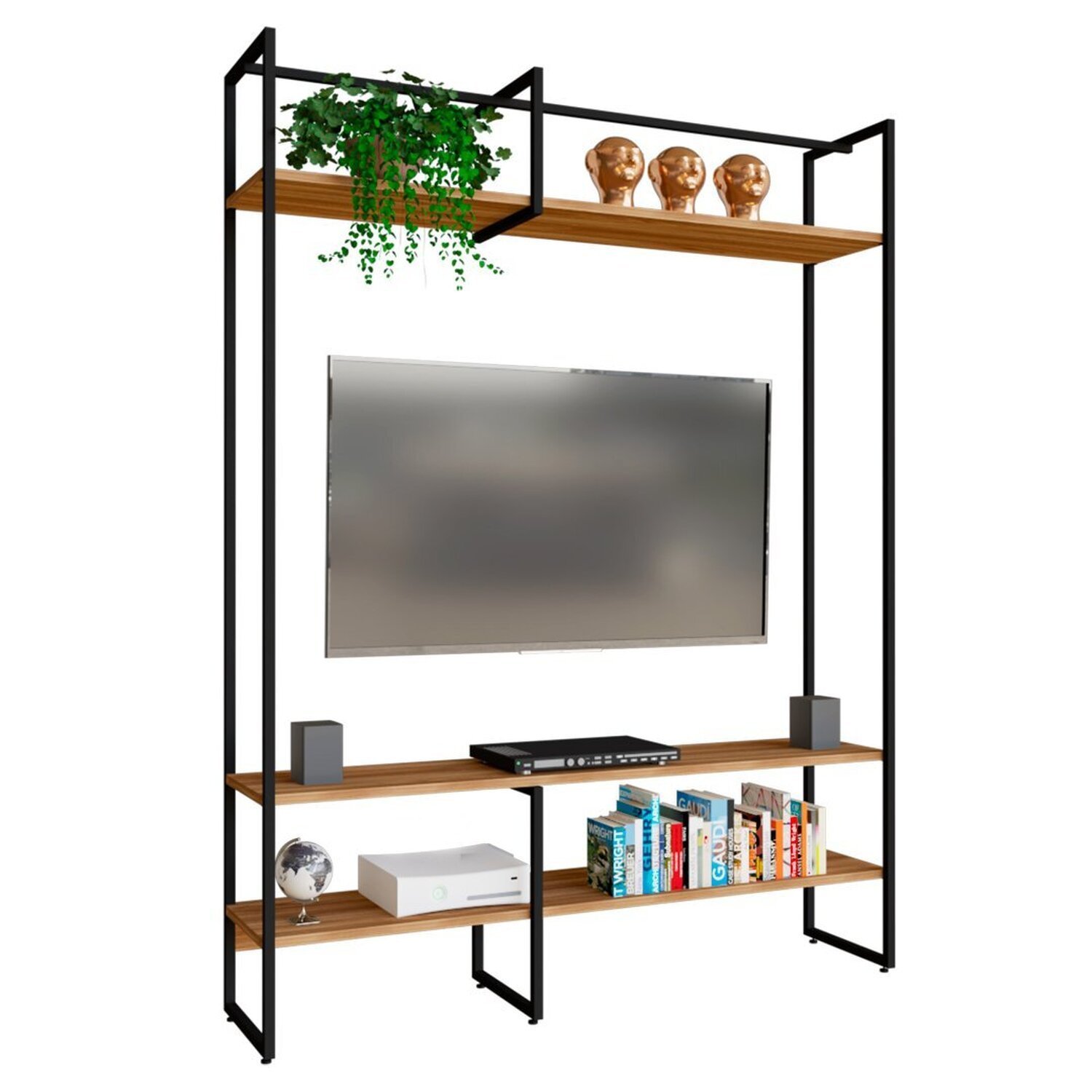 Estante para Tv Industrial Urban com 150cm - 2