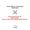Ver imagem 5 de Estante de Aço e Madeira Lisse 2 para Sala de Estar