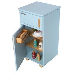 Geladeira Infantil Azul de Madeira Fabrink Cozinha Criativa - 2