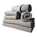 Ver imagem 1 de Jogos de Toalhas 2 Banhos 2 Rosto 2 Tapetes 6 Pçs Cinza