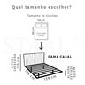 Cama Flutuante Casal com Cabeceira e Luz de Led 110V - 2