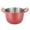 Ver imagem 1 de Caldeirão Alumínio Alça de Madeira 14cm Vermelho