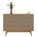 Ver imagem 6 de Comoda 8 Gavetas Pes Madeira 135 cm Vicenza Fendi Hannover Dcasa
