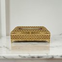 Ver imagem 2 de Porta Guardanapos Dourado - 7x23x11cm