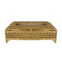 Ver imagem 1 de Porta Guardanapos Dourado - 7x23x11cm