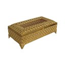 Ver imagem 3 de Porta Guardanapos Dourado - 7x23x11cm