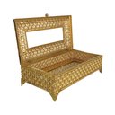 Ver imagem 5 de Porta Guardanapos Dourado - 7x23x11cm